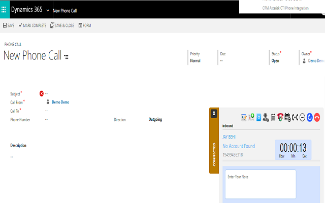 CRM Asterisk CTI Phone Integration截图1