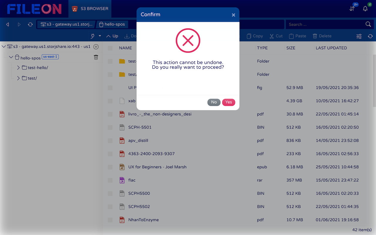 Fileon - S3 Browser截图1