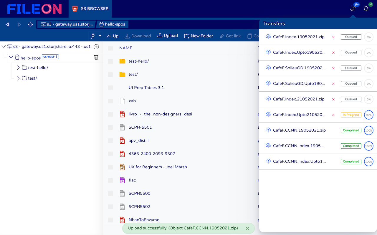 Fileon - S3 Browser截图3