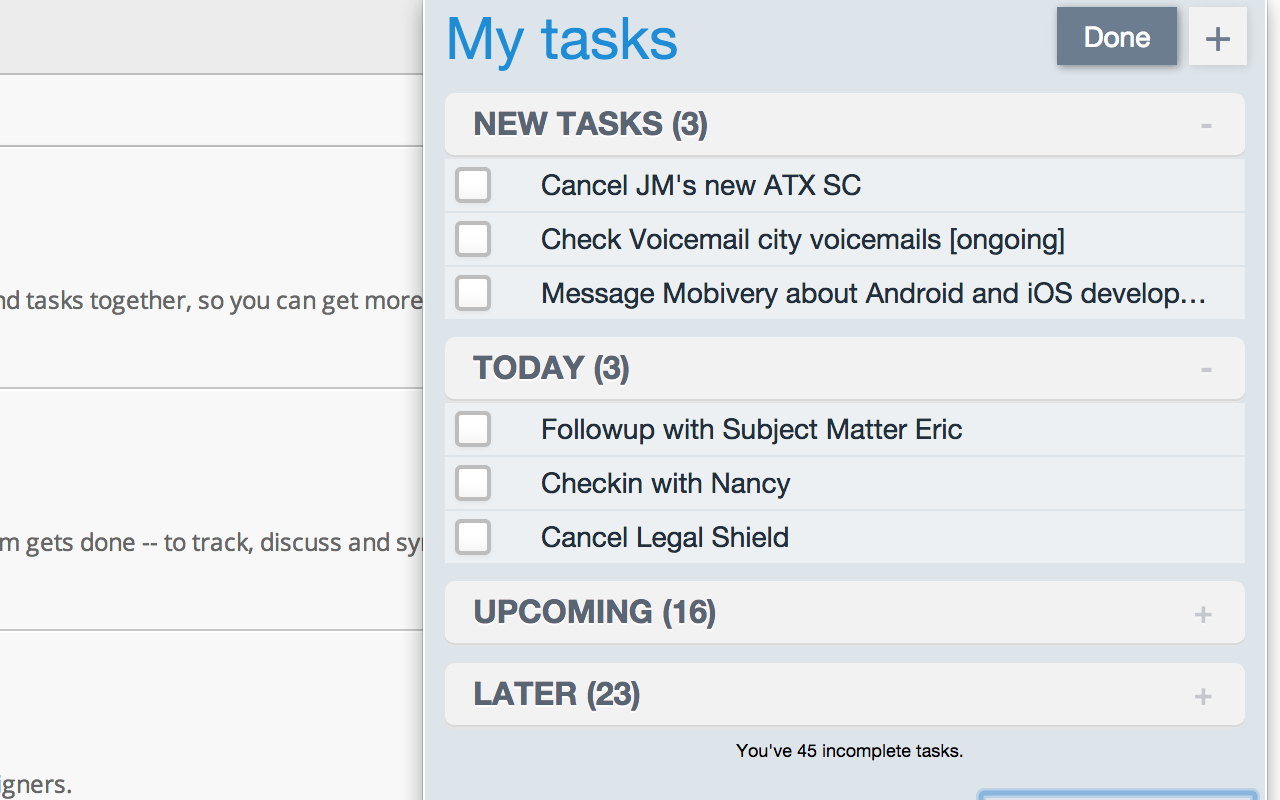 One Click Asana List截图1