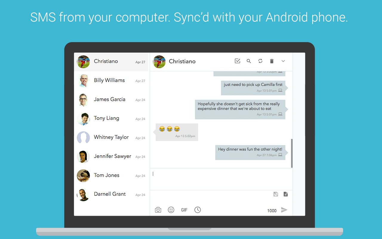 MightyText - SMS from PC & Text from Computer截图1