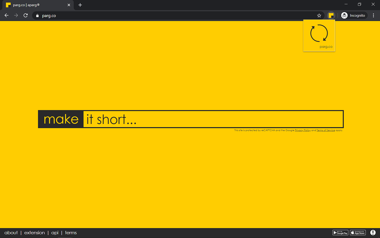parg.co URL shortener截图3