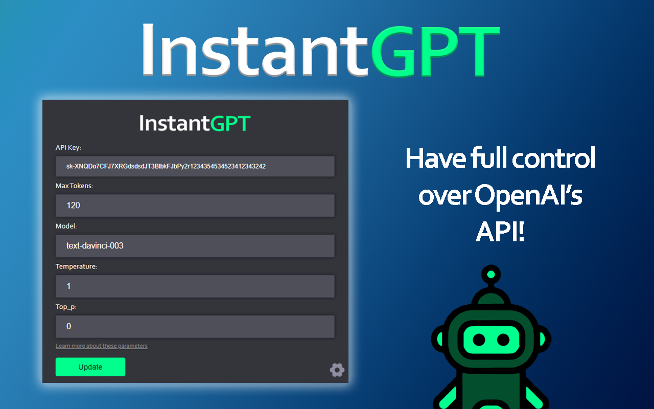 InstantGPT - ChatGPT Powered Assistant截图1