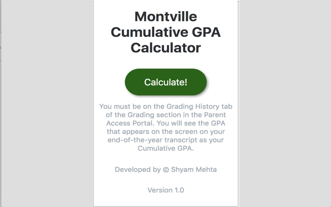 Montville Cumulative GPA Calculator截图1