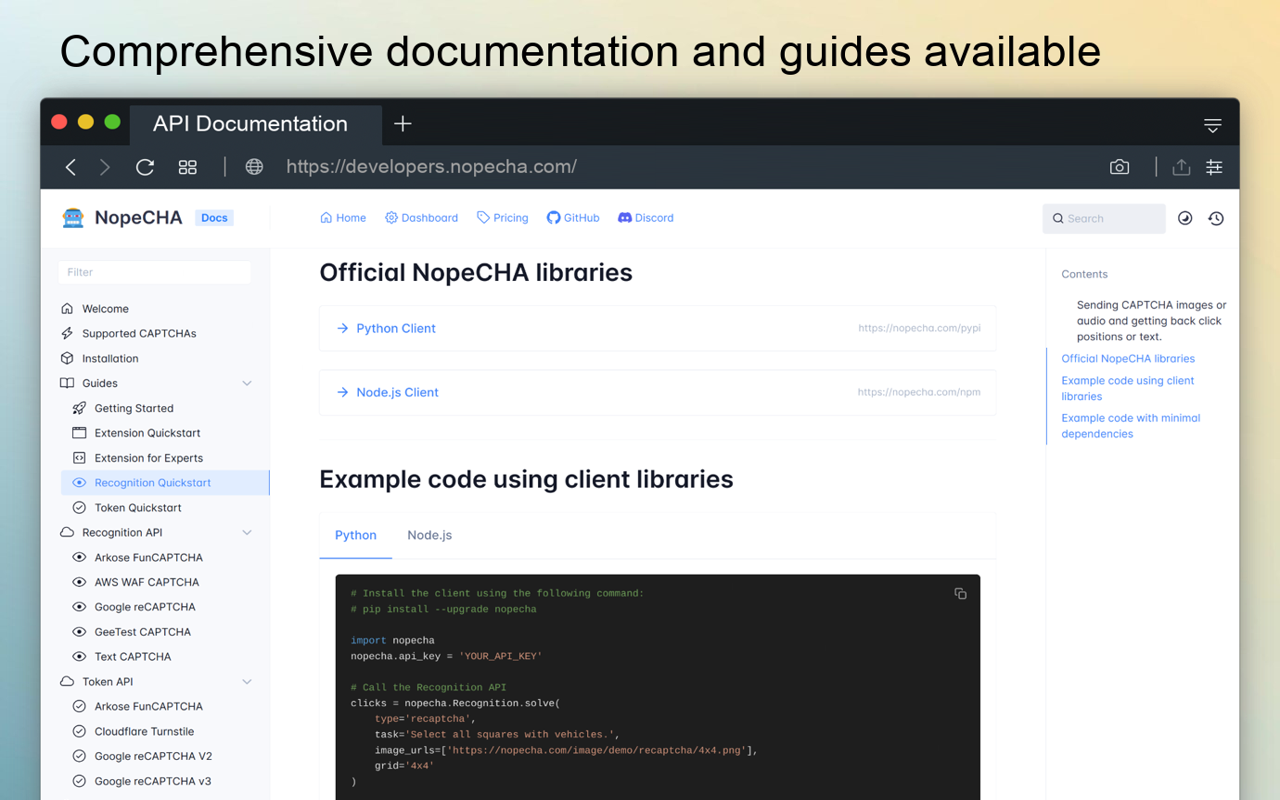 NopeCHA: CAPTCHA Solver截图1