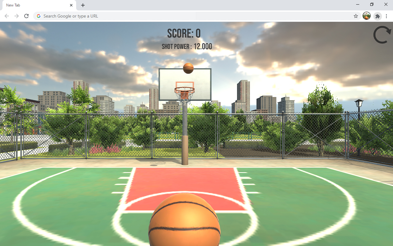 Basketball Court Dunk Shoot Game截图3