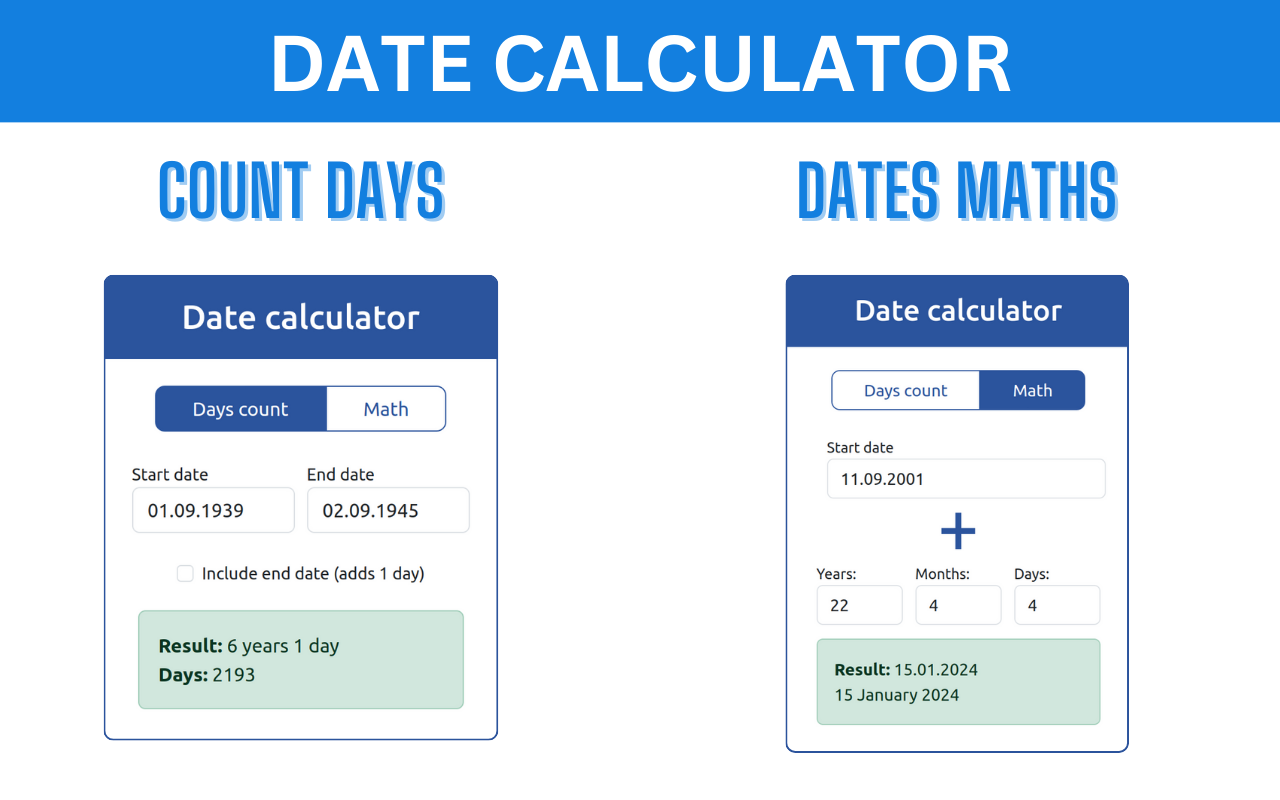 日期计算器 (Rìqī jìsuàn qì) - Date calculator截图1