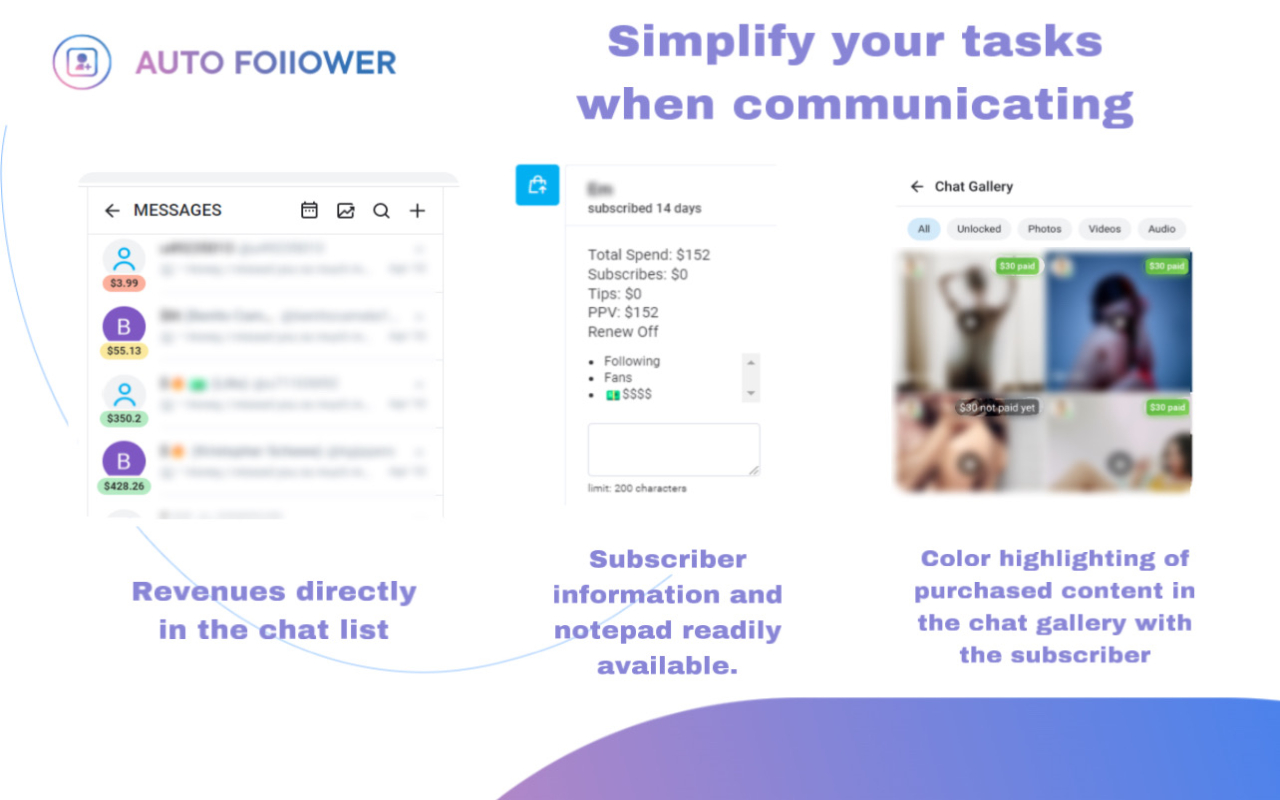 AutoFollower.io Toolkit for OnlyFans creators截图1