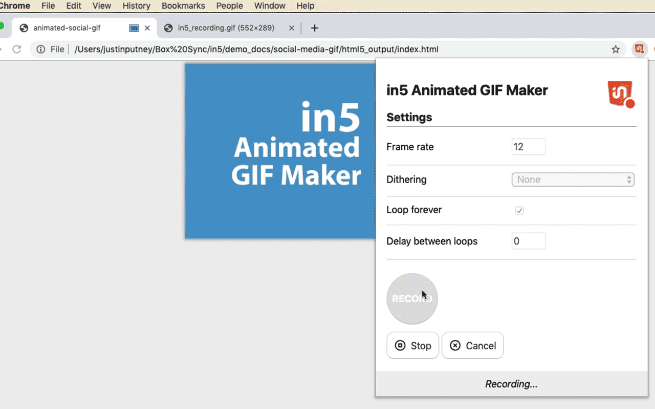 in5 Animated GIF Maker截图1