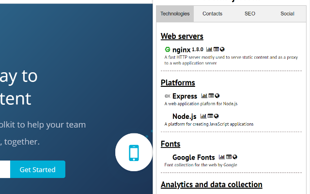 Webspotter Technology Checker & Email lookup截图2