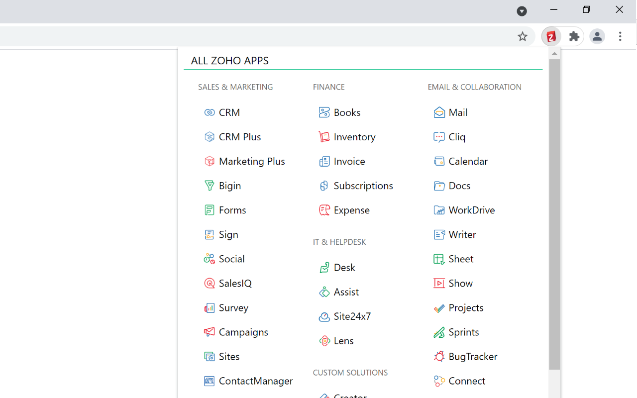 Shortcuts For Zoho截图1