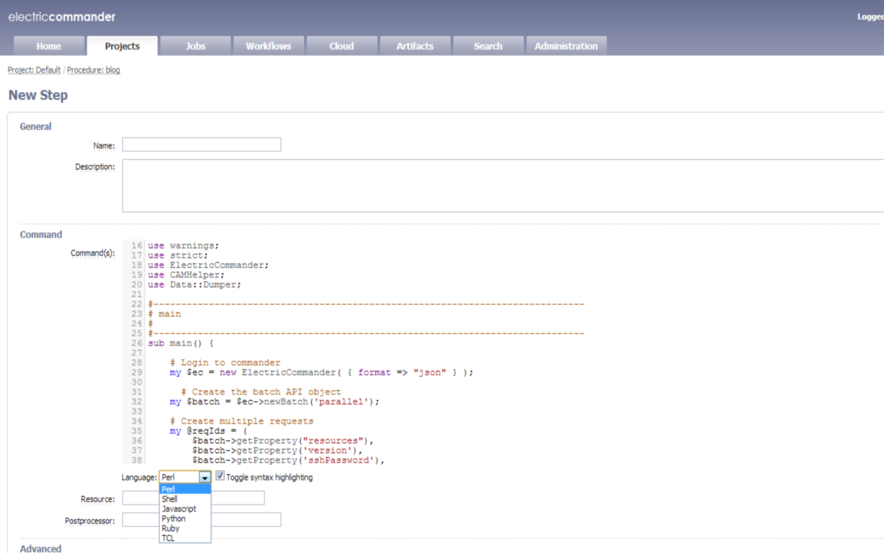 ElectricCommander Syntax Highlighting截图1