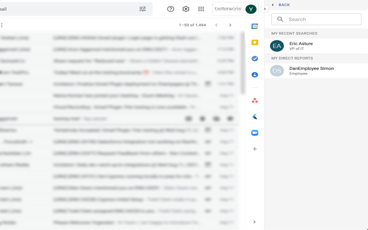Betterworks Plugin for Gmail截图1