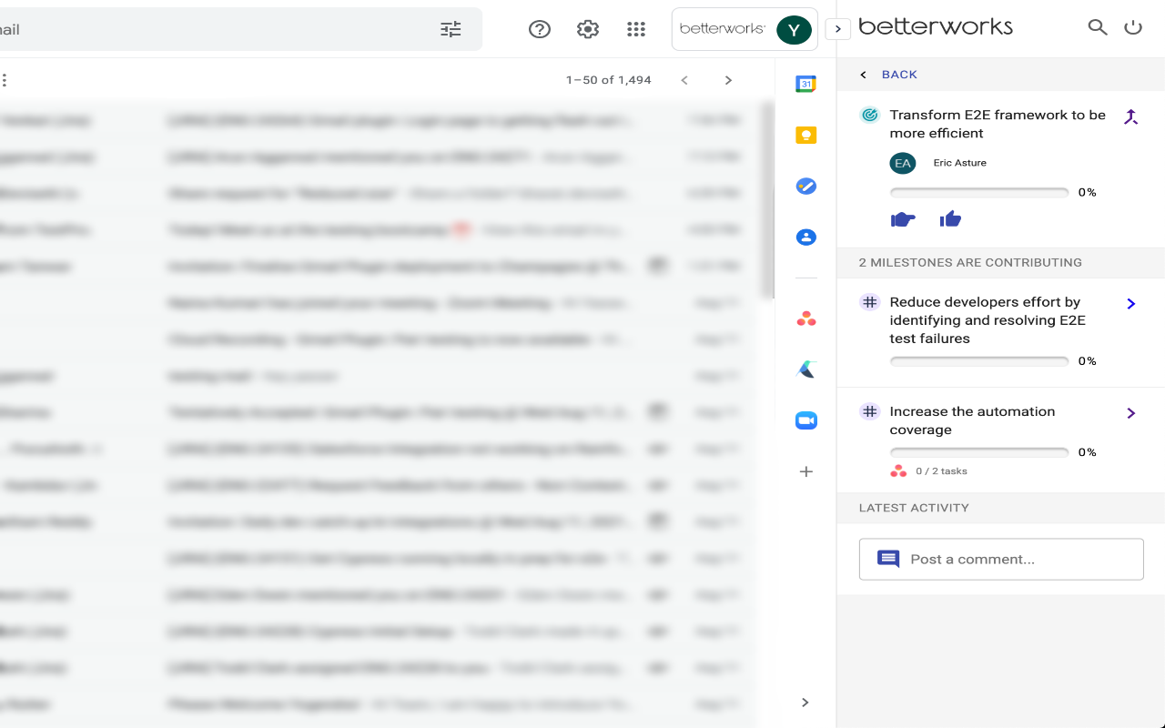 Betterworks Plugin for Gmail截图3