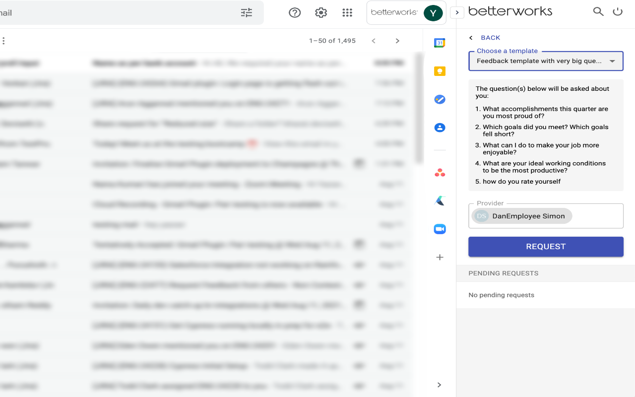 Betterworks Plugin for Gmail截图4