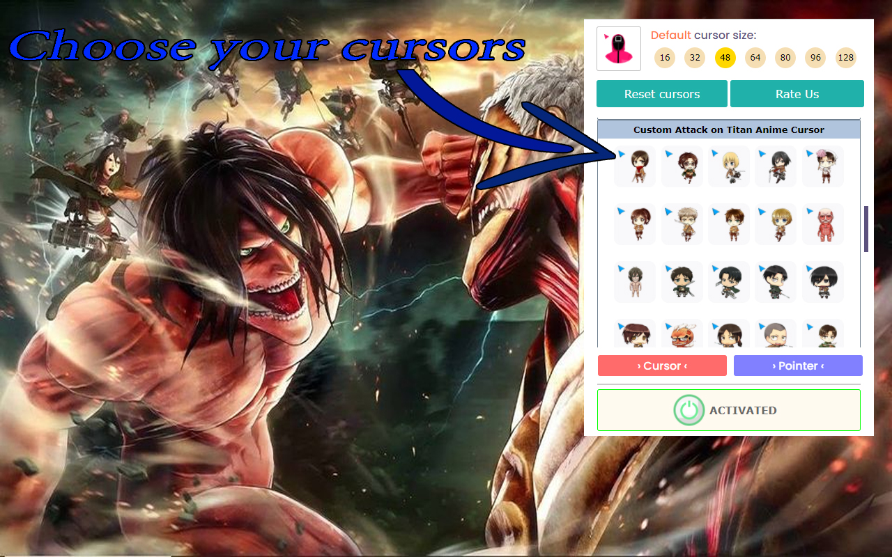 Top Anime pack Cursors截图1