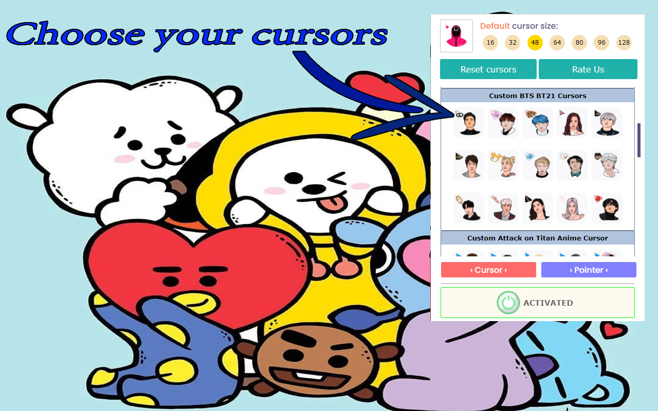 Top Anime pack Cursors截图4