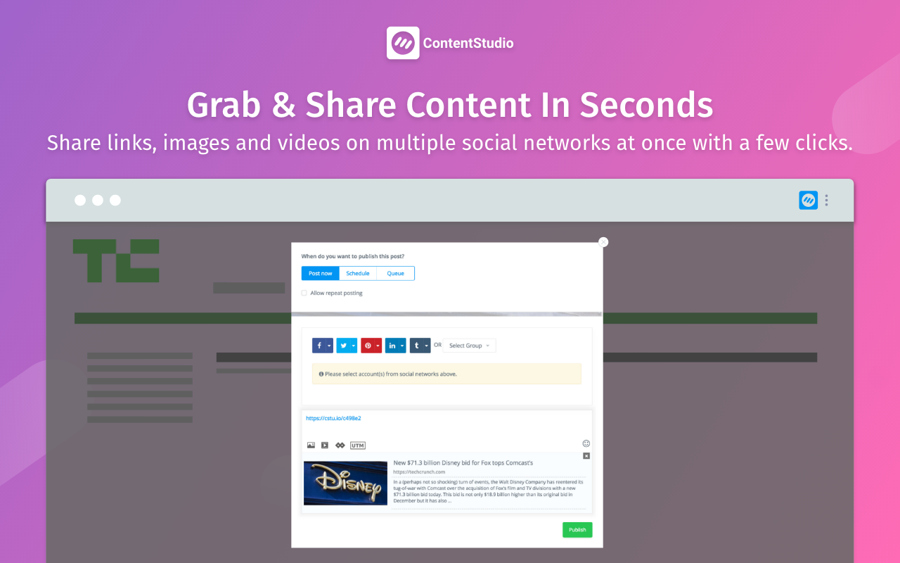 ContentStudio - Social Media Scheduler截图3