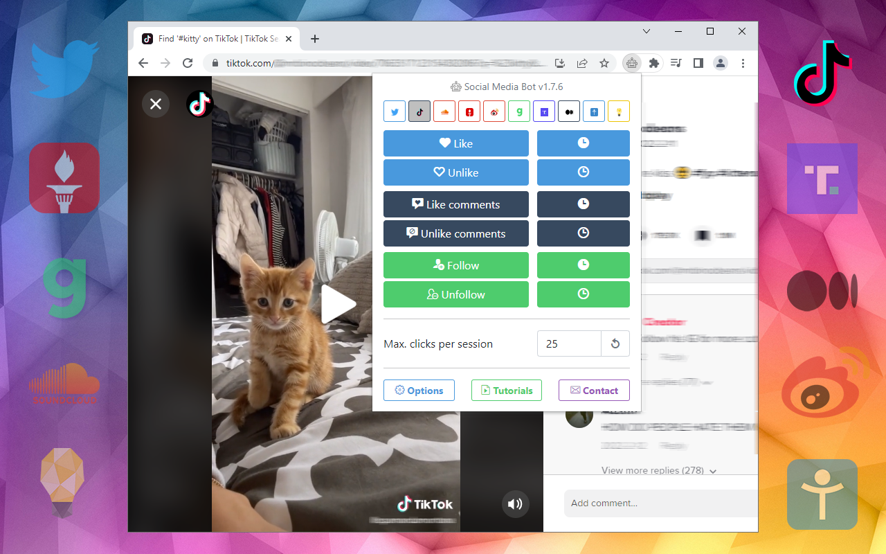 Social Media Bot. Auto Clicker Growbot.截图3