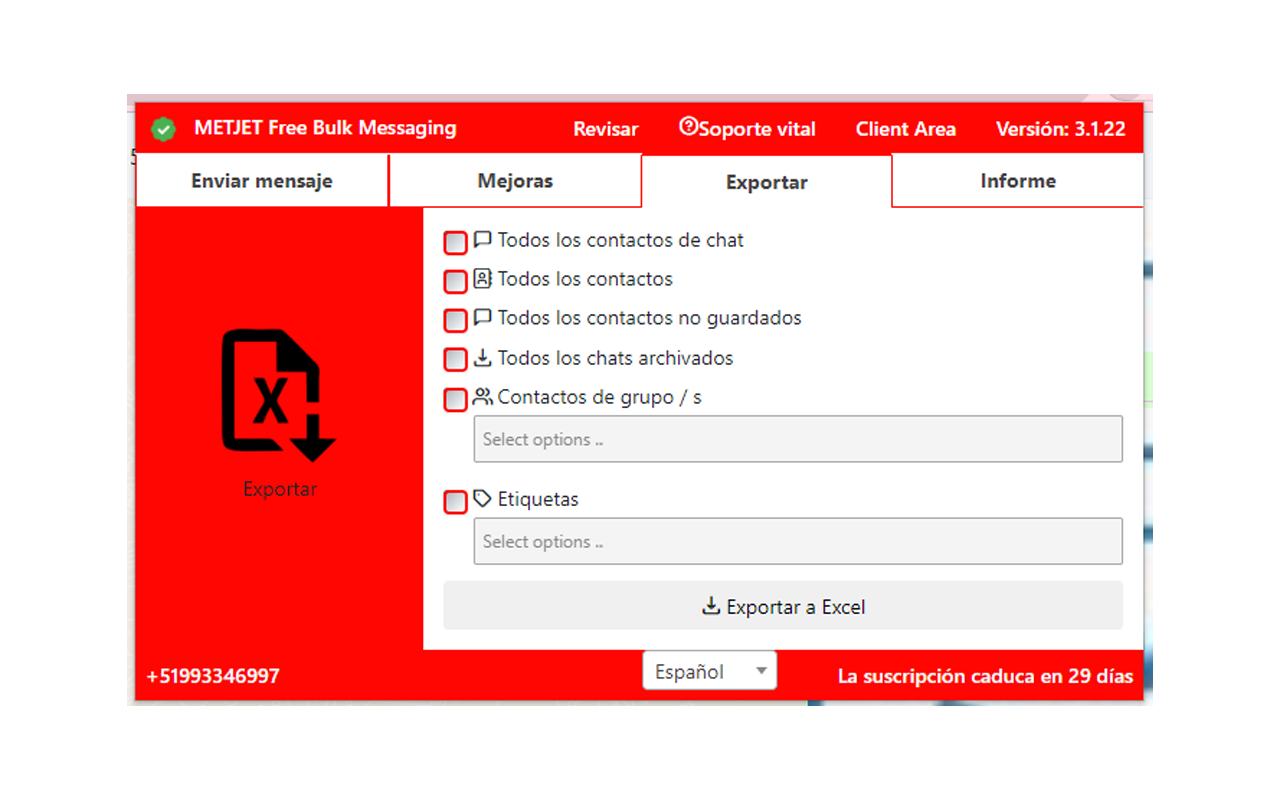 METJET Free Bulk Messaging截图4