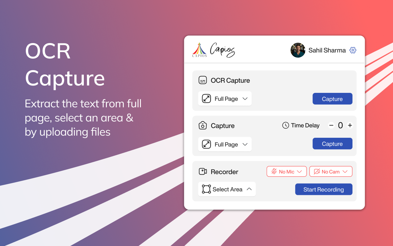 Capios - OCR, Screenshot & Video Capture Tool截图3