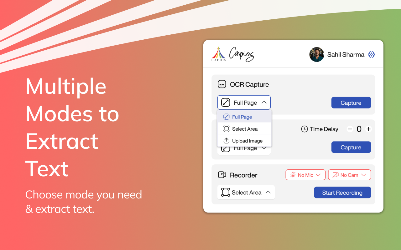 Capios - OCR, Screenshot & Video Capture Tool截图4