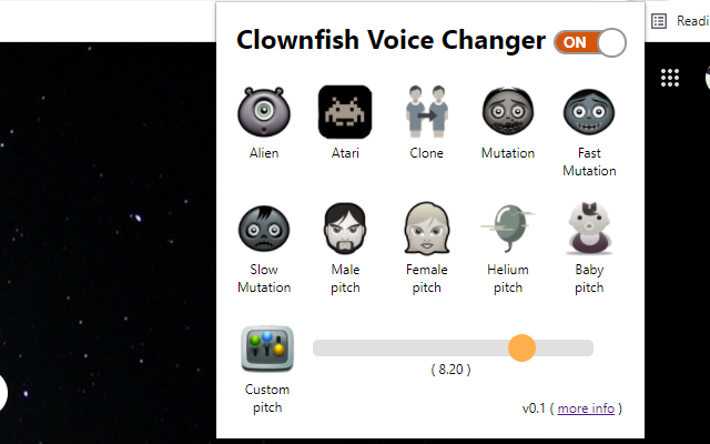 Clownfish Voice Changer for Chrome截图1