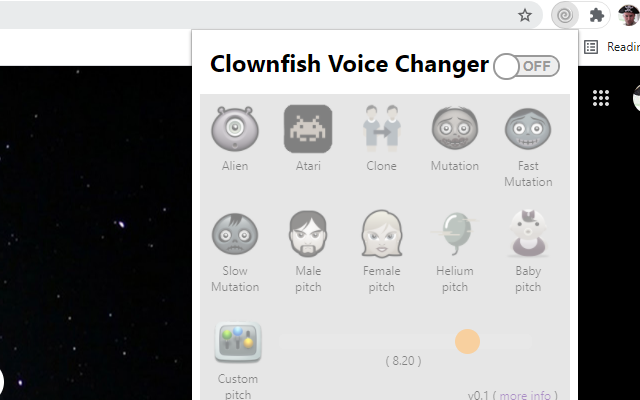 Clownfish Voice Changer for Chrome截图2