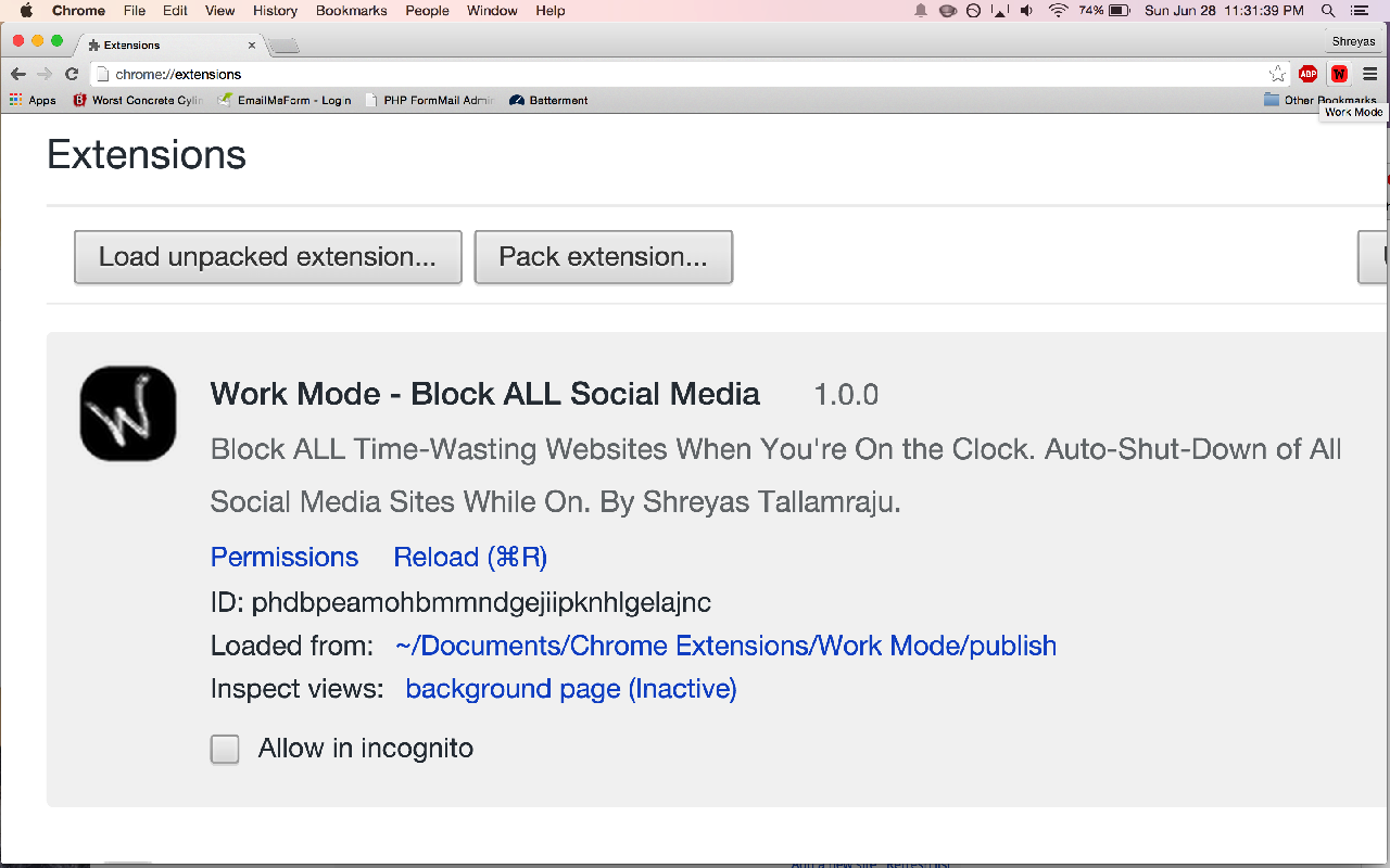 Work Mode - Block ALL Social Media URL Block截图1