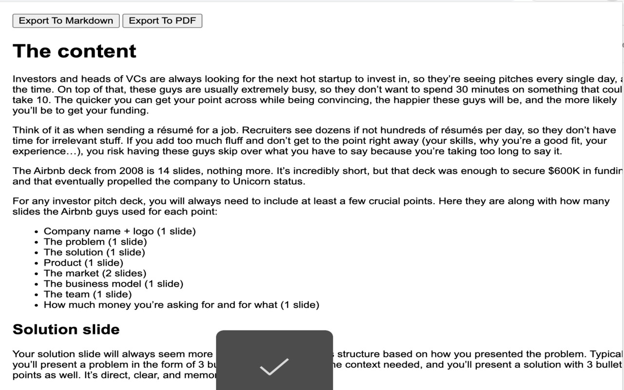 Webpage to Markdown and PDF截图2