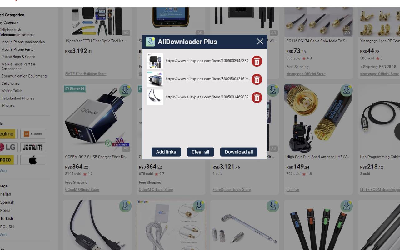 AliDownloader Plus | Get AliExpress images截图3