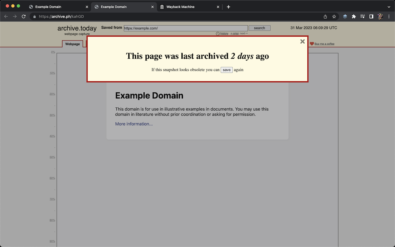 Archive Webpage截图1