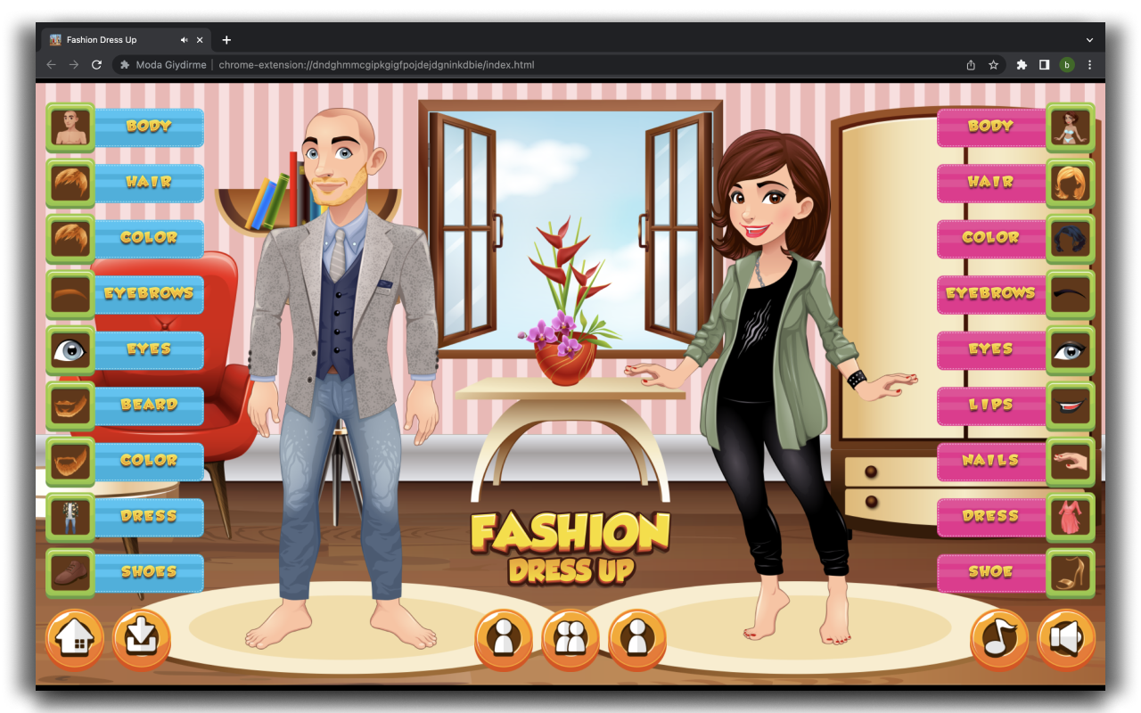 Fashion Dress Up - HTML5 Game截图2
