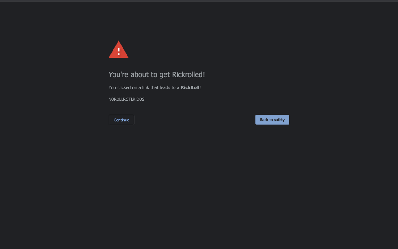 NoRollr - Rick Roll Blocker截图1