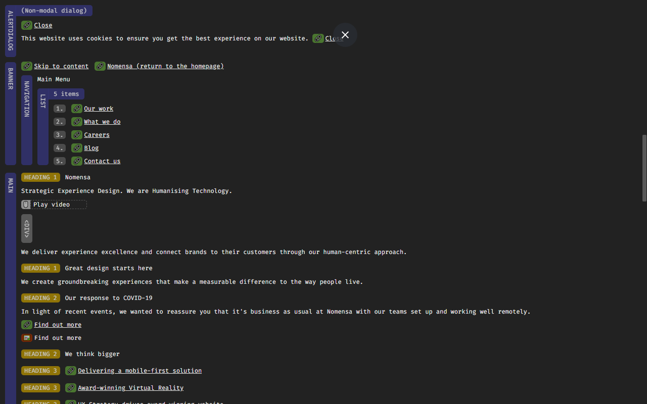 ARIA DevTools截图1