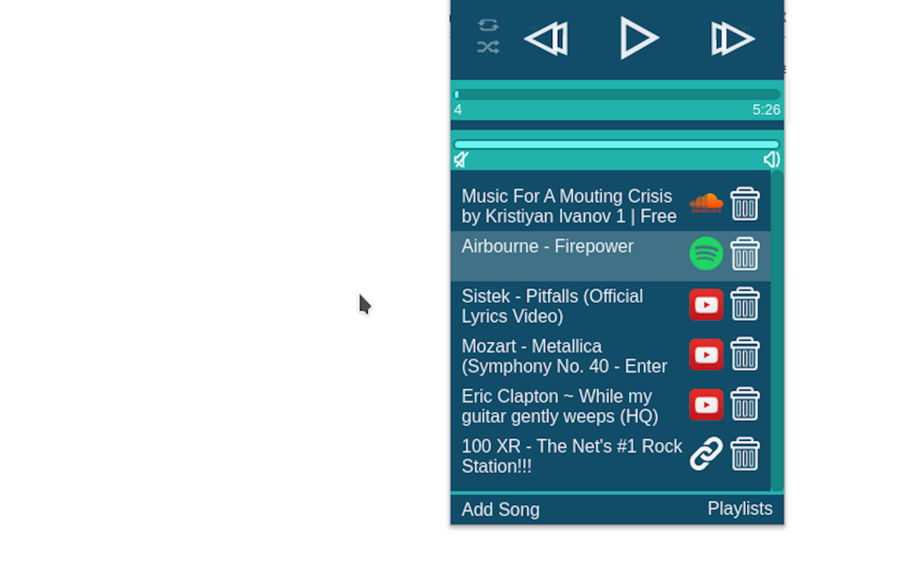 Music Meal: Audio Player & Playlist Streamer截图2