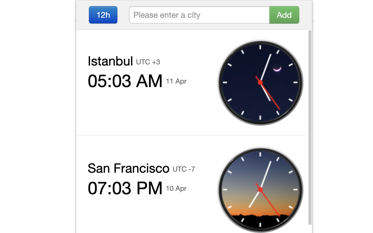 World Clock截图1