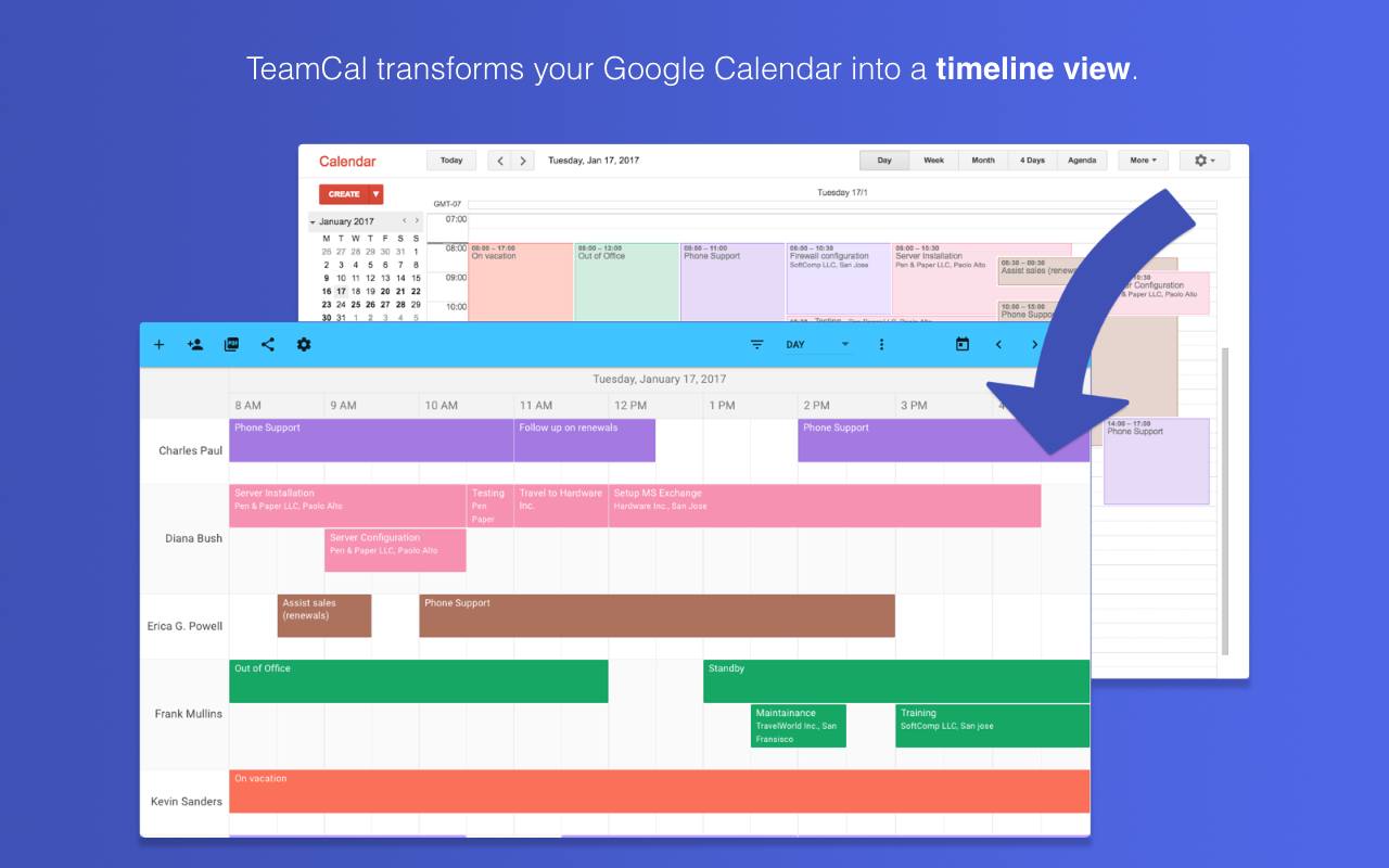 TeamCal for Google Calendar™截图2