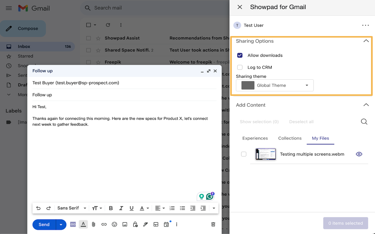 Showpad for Gmail截图2