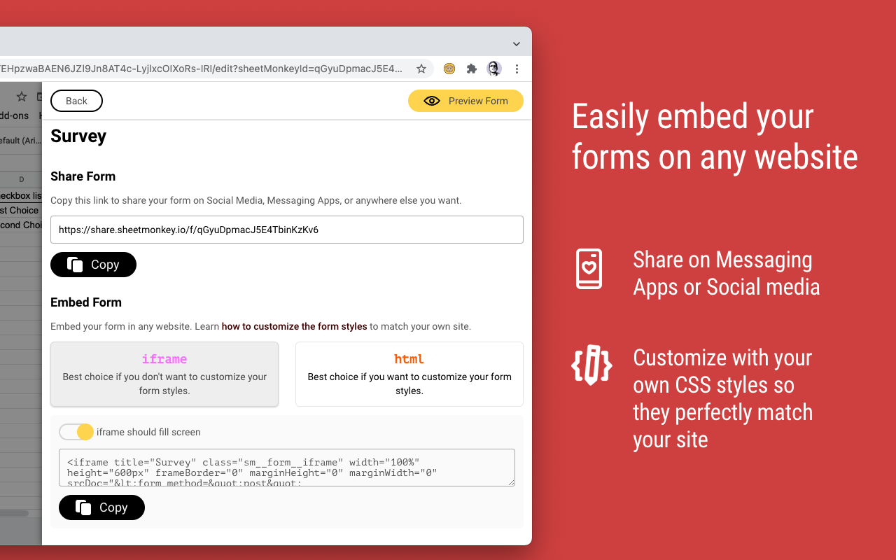 Sheet Monkey - Form Builder for Sheets截图1