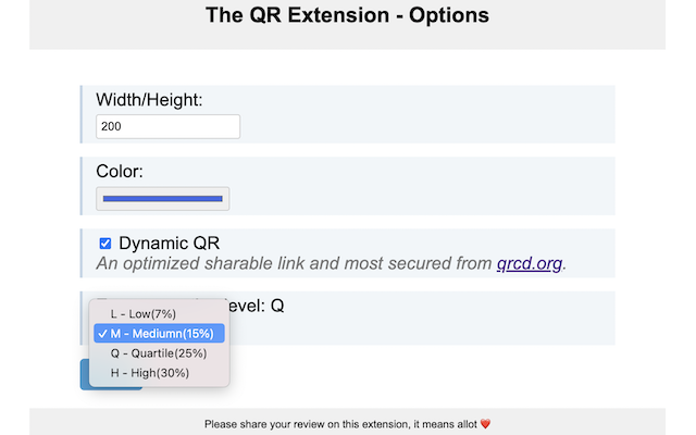 The QR Extension截图1