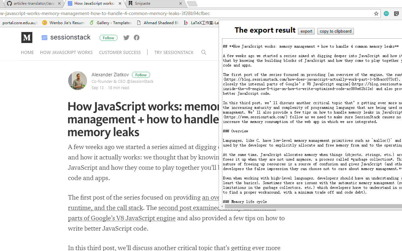 Export to Markdown截图1