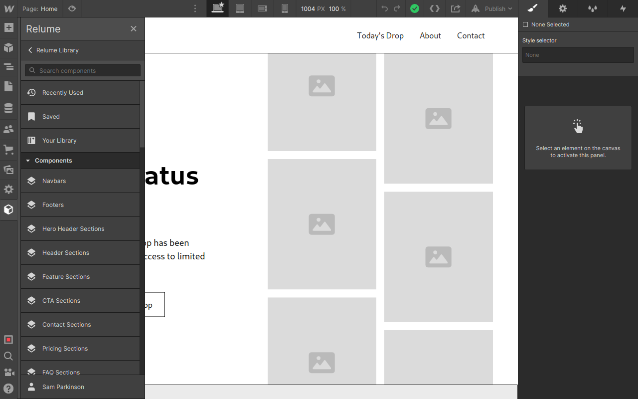 Relume Chrome Extension for Webflow截图2