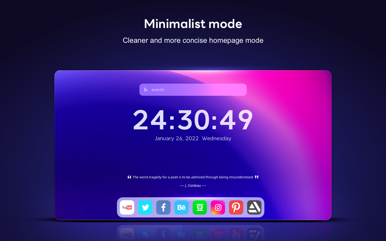 HiTab - 新标签页仪表盘和小组件截图3