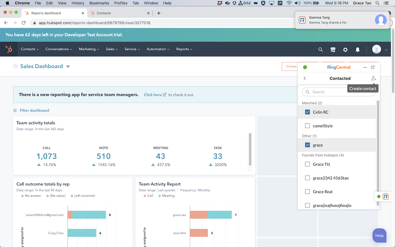RingCentral for HubSpot截图4
