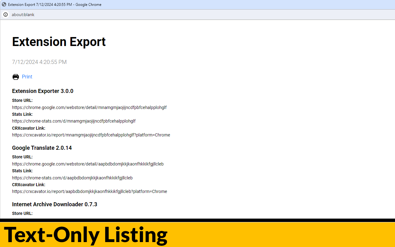 Extension Exporter截图1