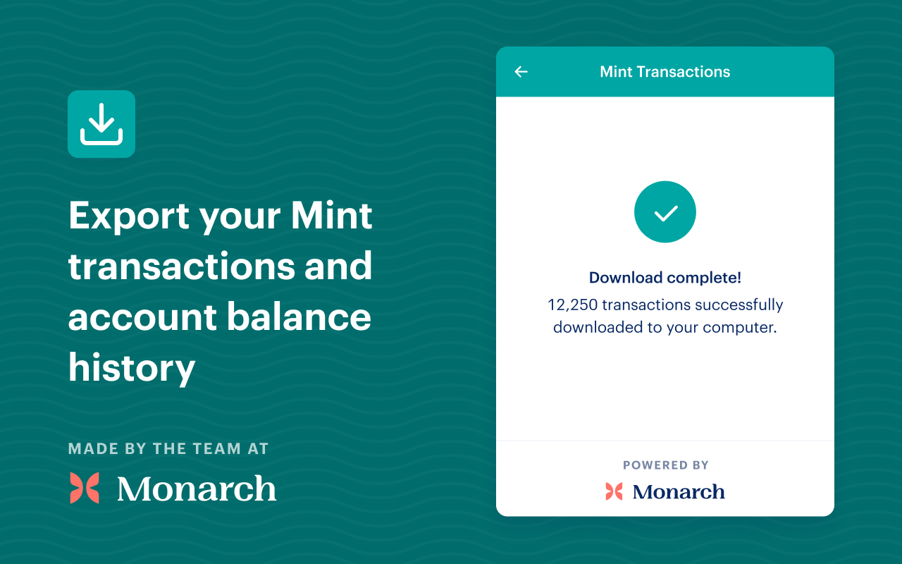 Mint Data Exporter, by Monarch Money截图1