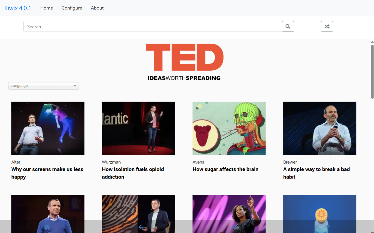 Kiwix JS Browser Extension截图4