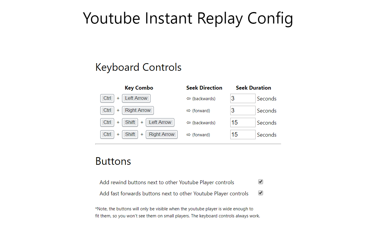 Controls for Youtube截图1