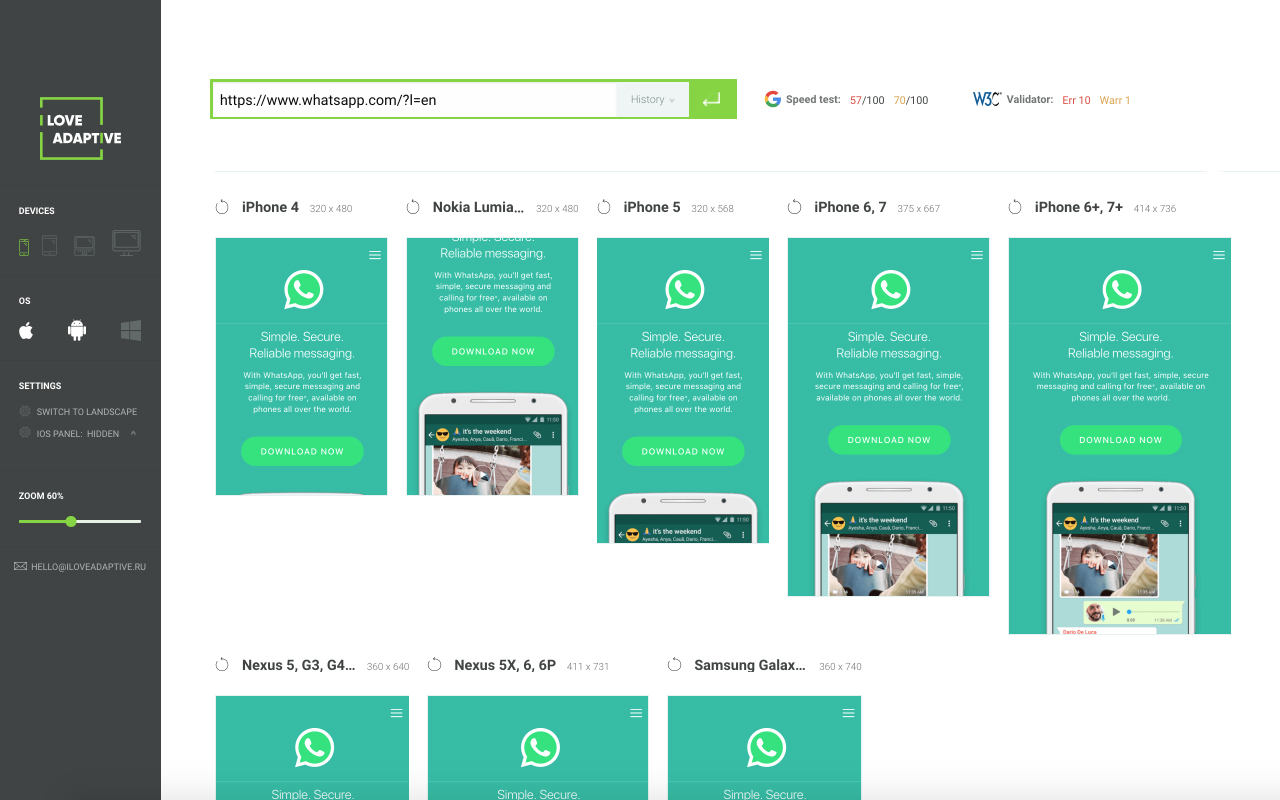 I love adaptive – Mobile/Responsive testing截图1
